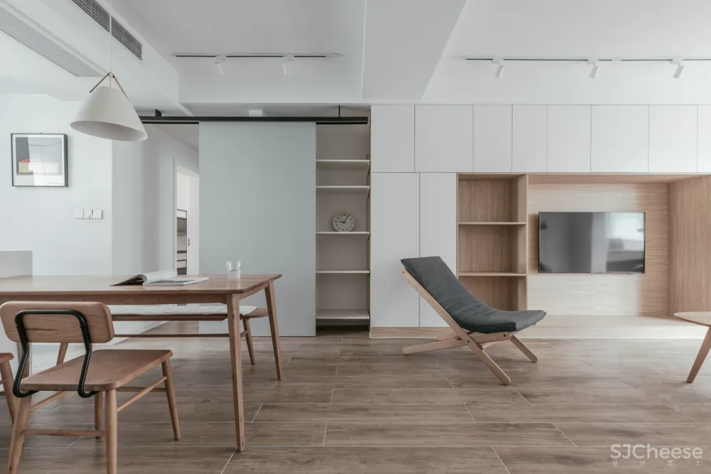 苏州120㎡现代简约风住宅,原木风的家! 一野设计