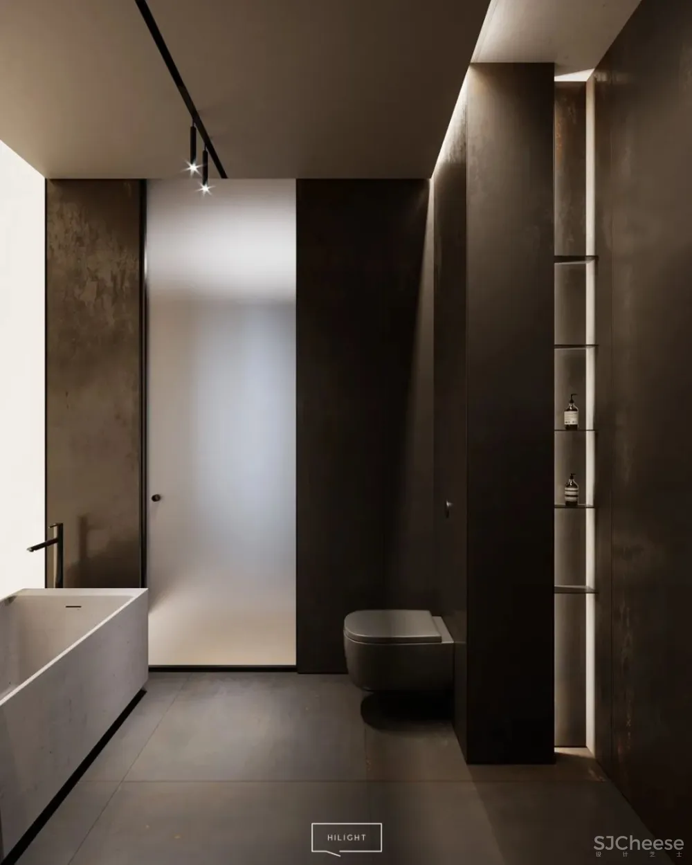 64㎡一居室，男性的雅致空间! hilight. design