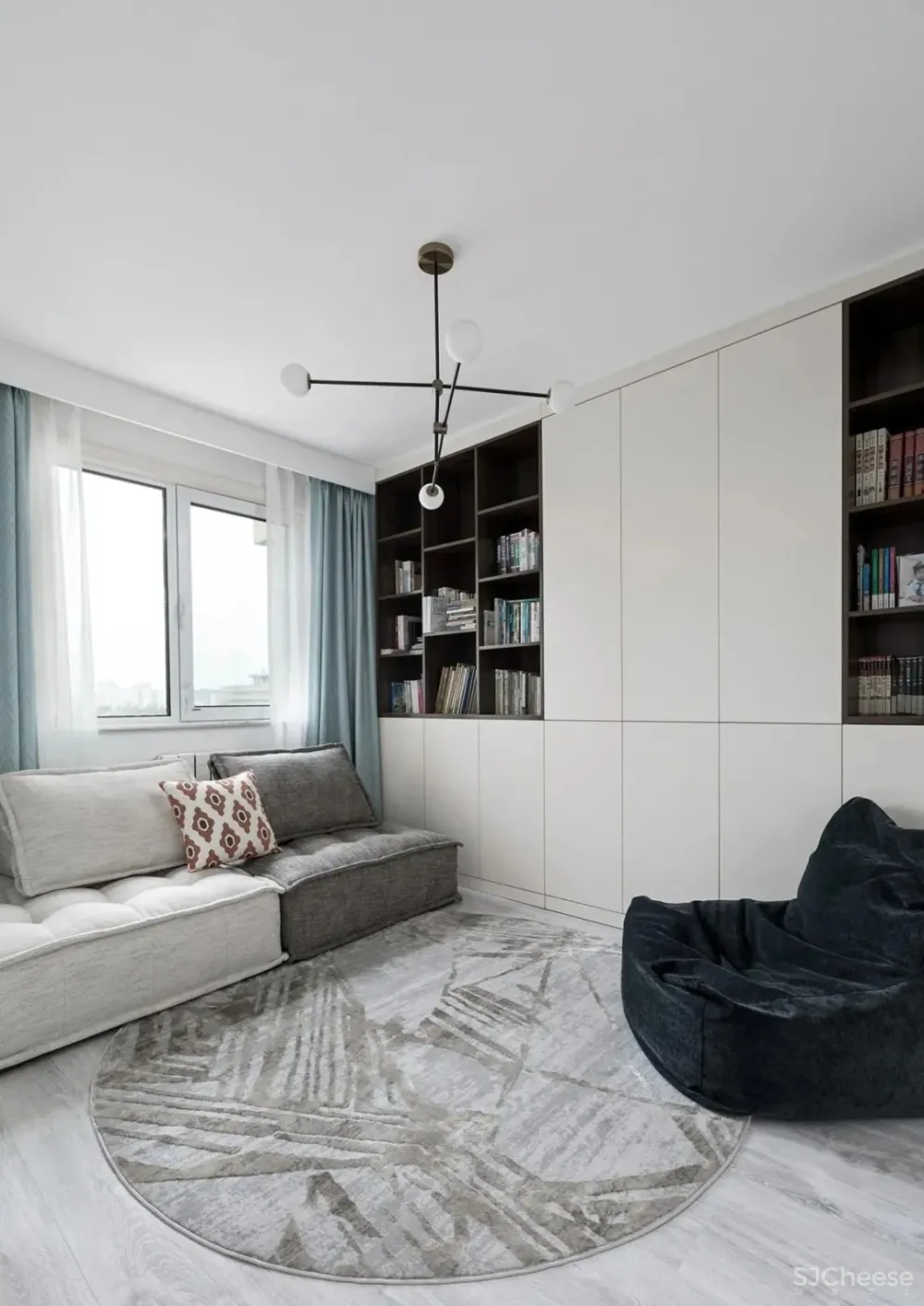 120平简约三口之家，儿童房空间利用高 玖雅设计