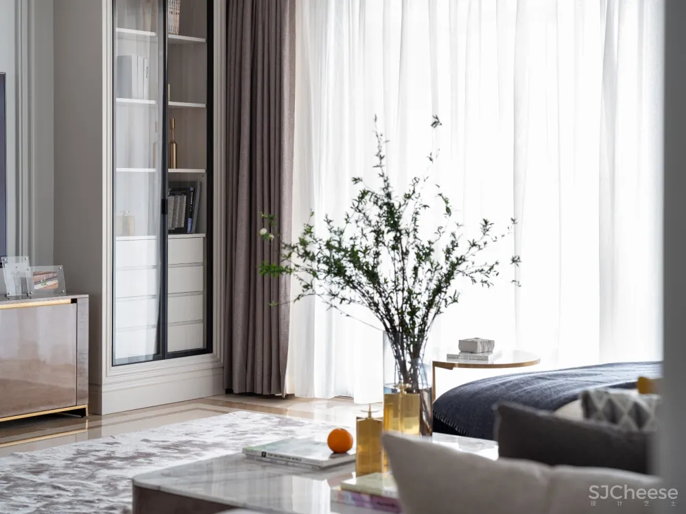 175㎡现代轻奢风样板间,素雅精致的艺术内核! 鸿艺源设计