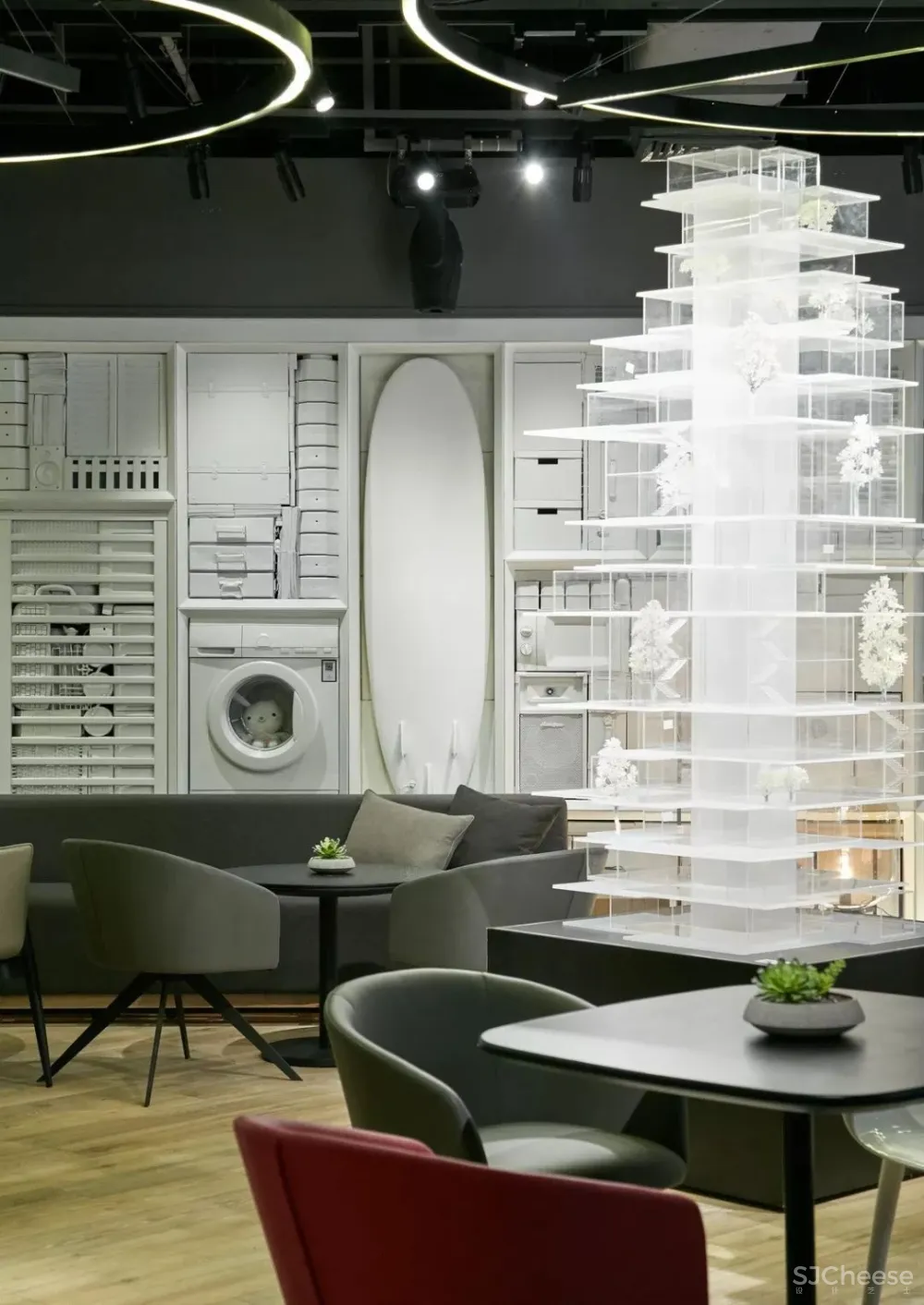 极简白 灰砖,格调十足的先锋艺术馆! 共生形态