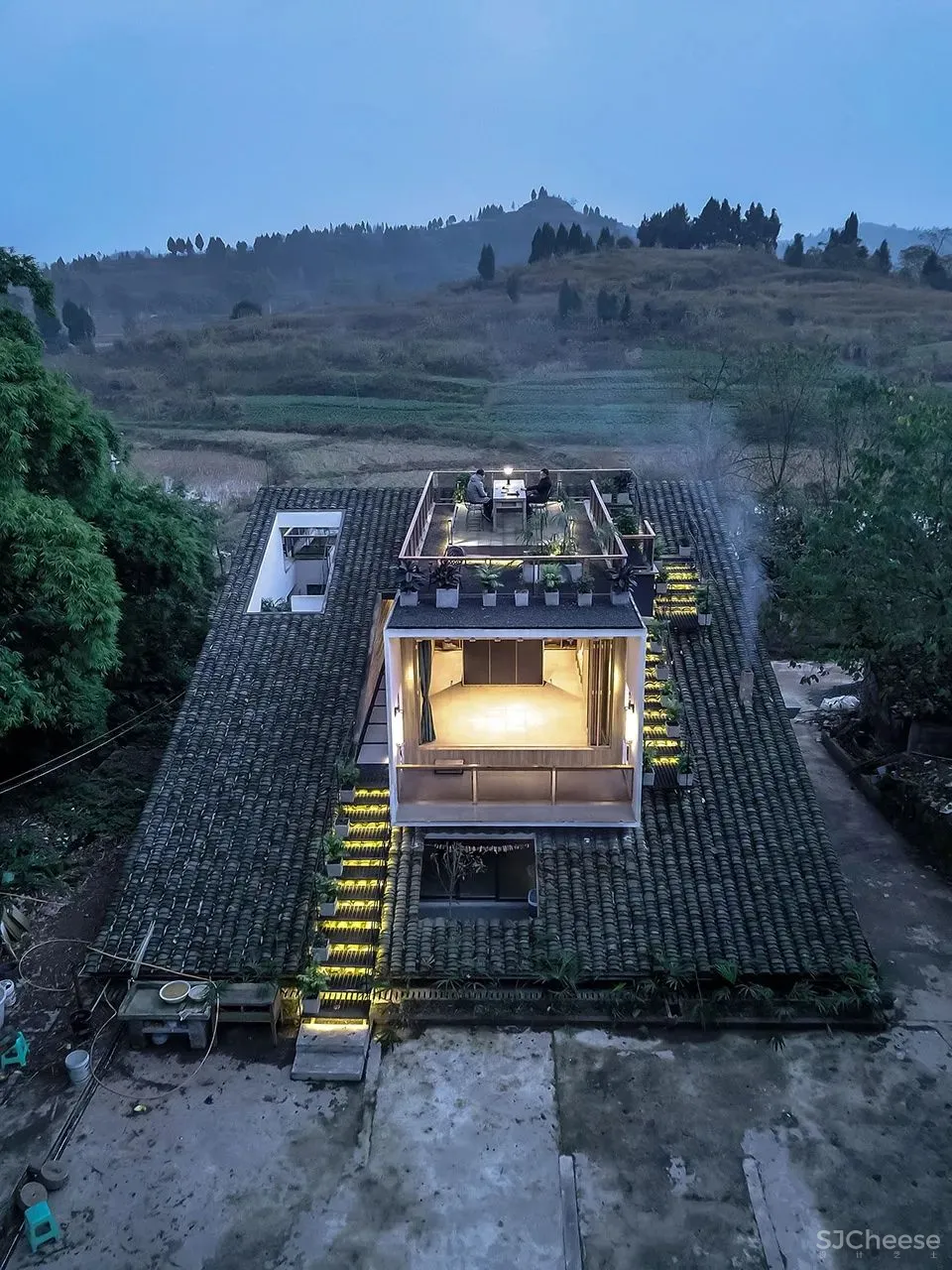 330㎡刘家山舍,用多变的“山”迎合人的复杂需求 刘九三