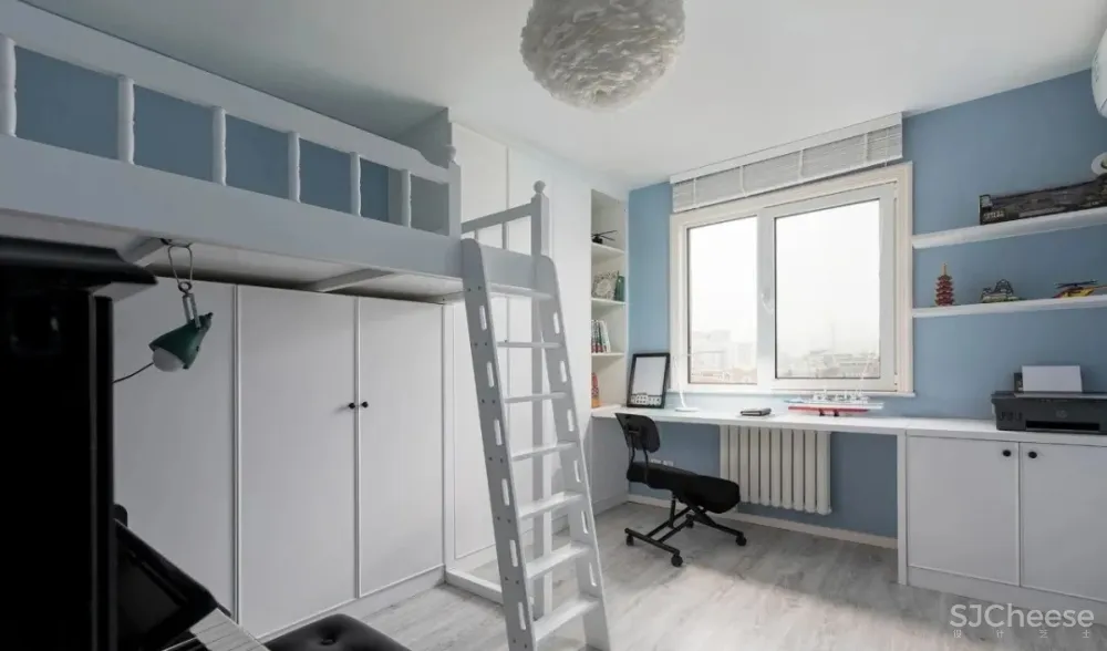 120平简约三口之家，儿童房空间利用高 玖雅设计