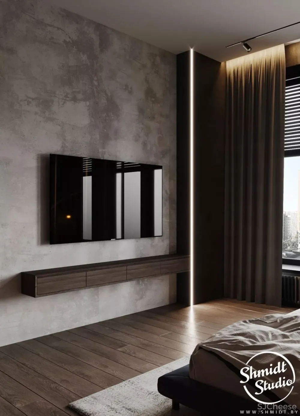 优雅时尚的高级灰 莫斯科轻奢质感住宅 Gennady Shmidt