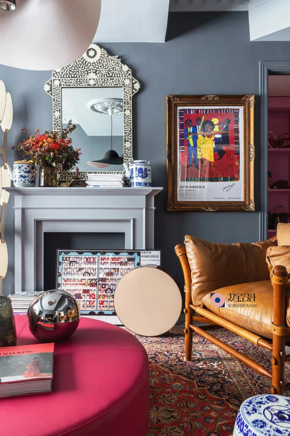 满满艺术复古风,她的家装扮得戏剧感十足 双宝设计