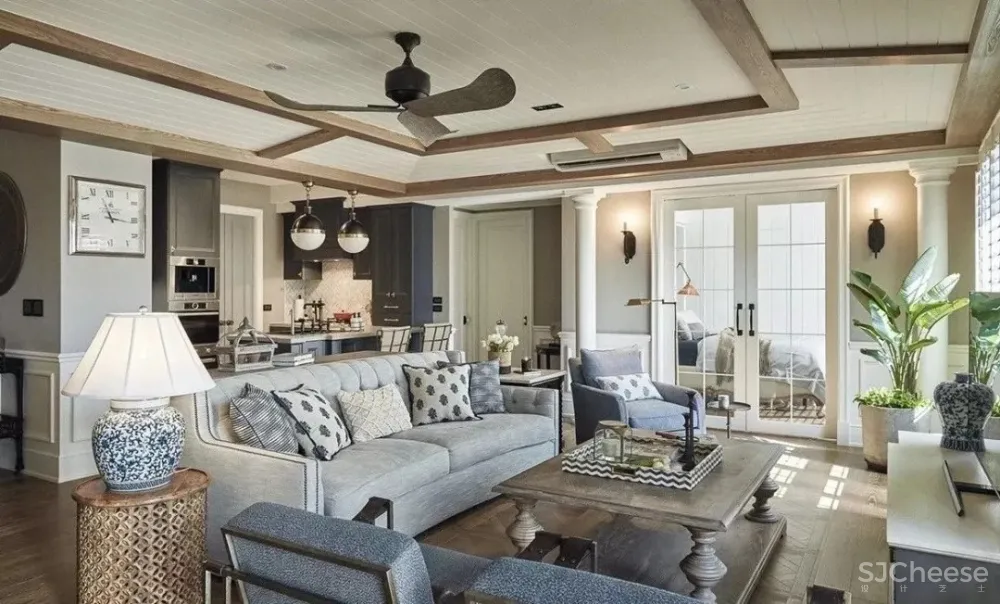 150㎡现代美式设计,打造优雅质感家居生活