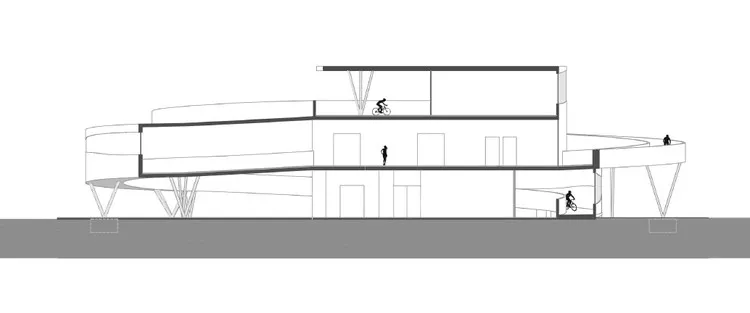 旋转,飞跃——匈牙利自行车服务中心 Cycling Center Ferdinand and Ferdinand Architects