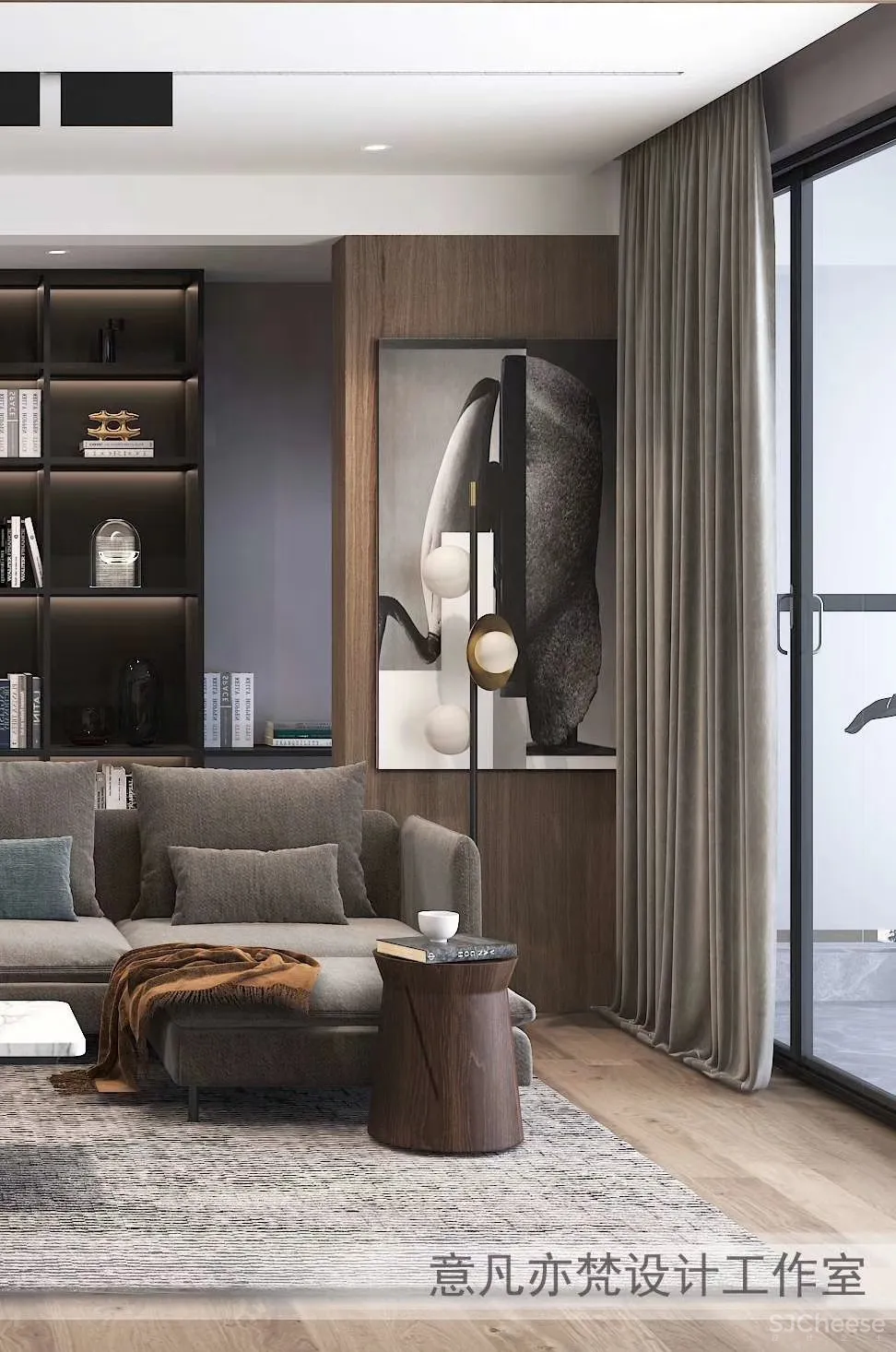 首发 | 高级黑+木纹质感,极简设计的新境界!【意凡亦梵新作】