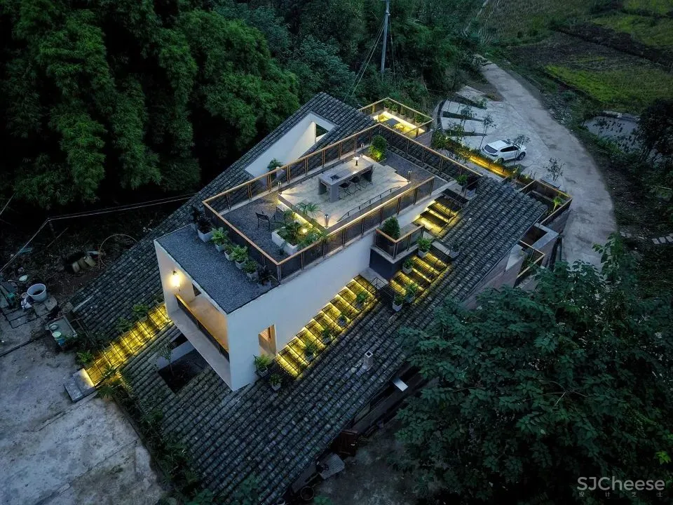 330㎡刘家山舍,用多变的“山”迎合人的复杂需求 刘九三