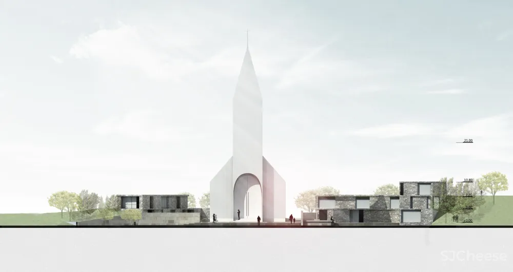 RSAA/庄子玉工作室在中国的现代教堂重构了巴西利卡式建筑