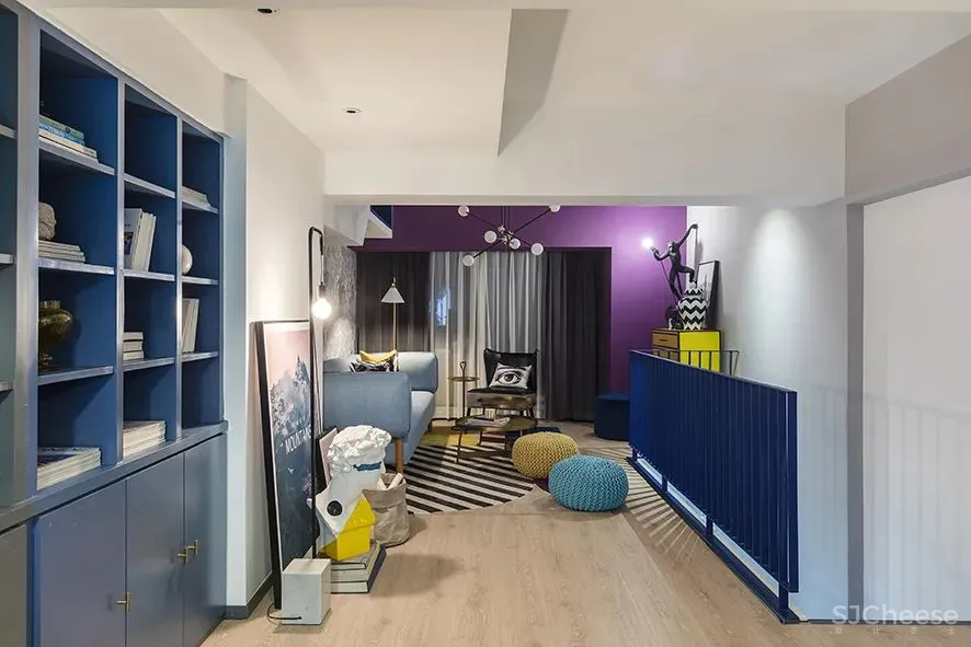 借由色彩和几何美学,构建风格多元化的设计工作室 成都锦上空间装饰设计公司