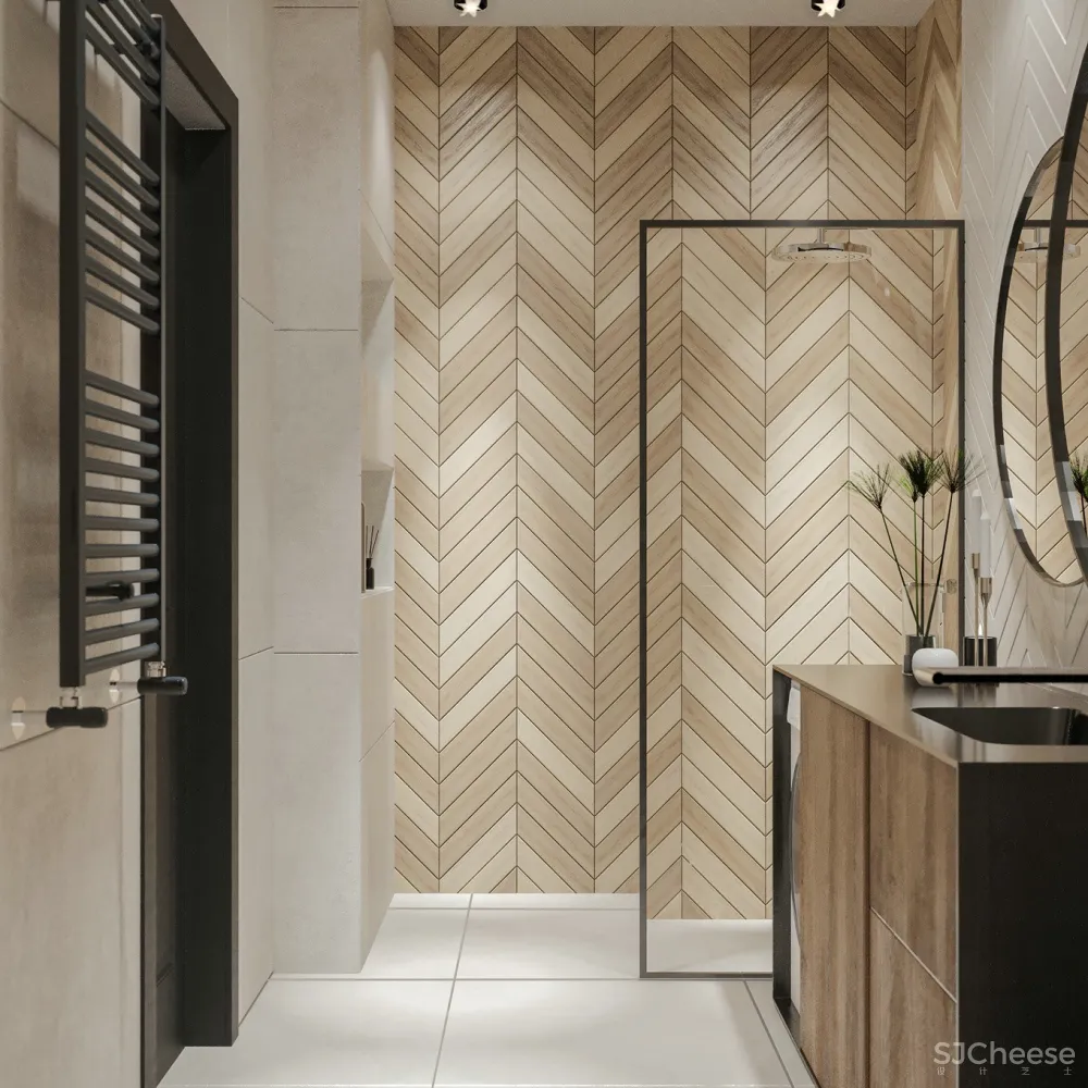 现代居所遇上斯堪的纳维亚元素，满满的精致感