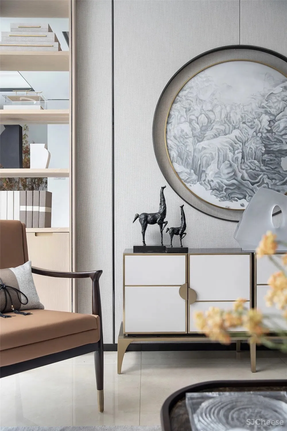 143m2新中式样板间，东方的现代艺韵 品辰设计