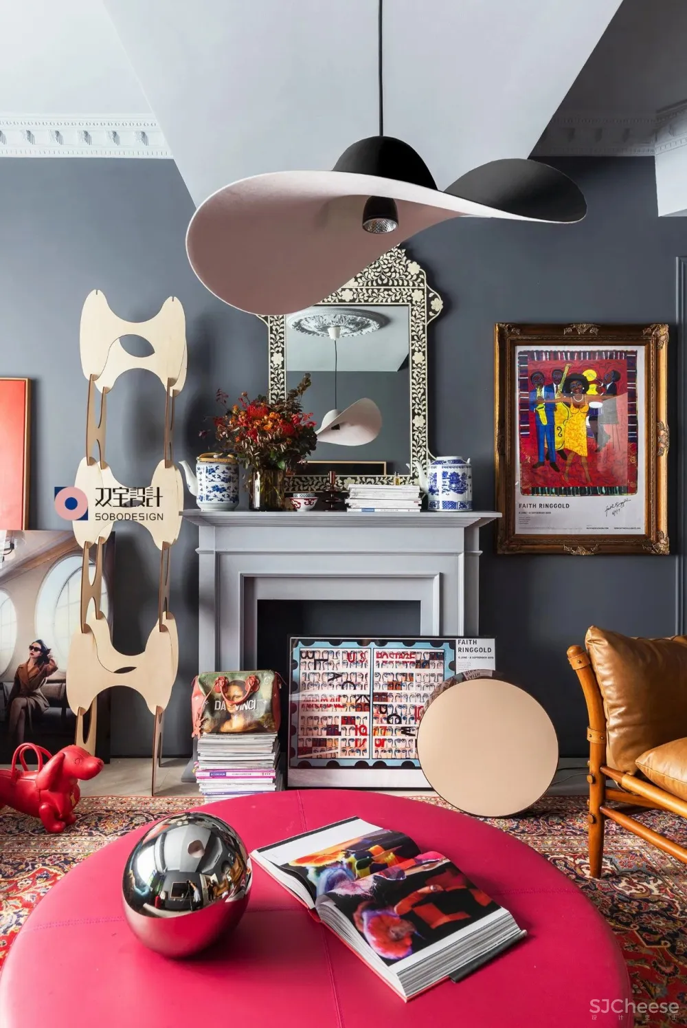 满满艺术复古风,她的家装扮得戏剧感十足 双宝设计