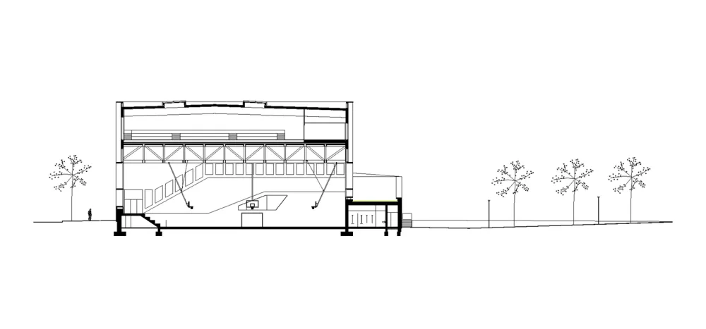 Sports Center in Neudorf Atelier Zündel Cristea