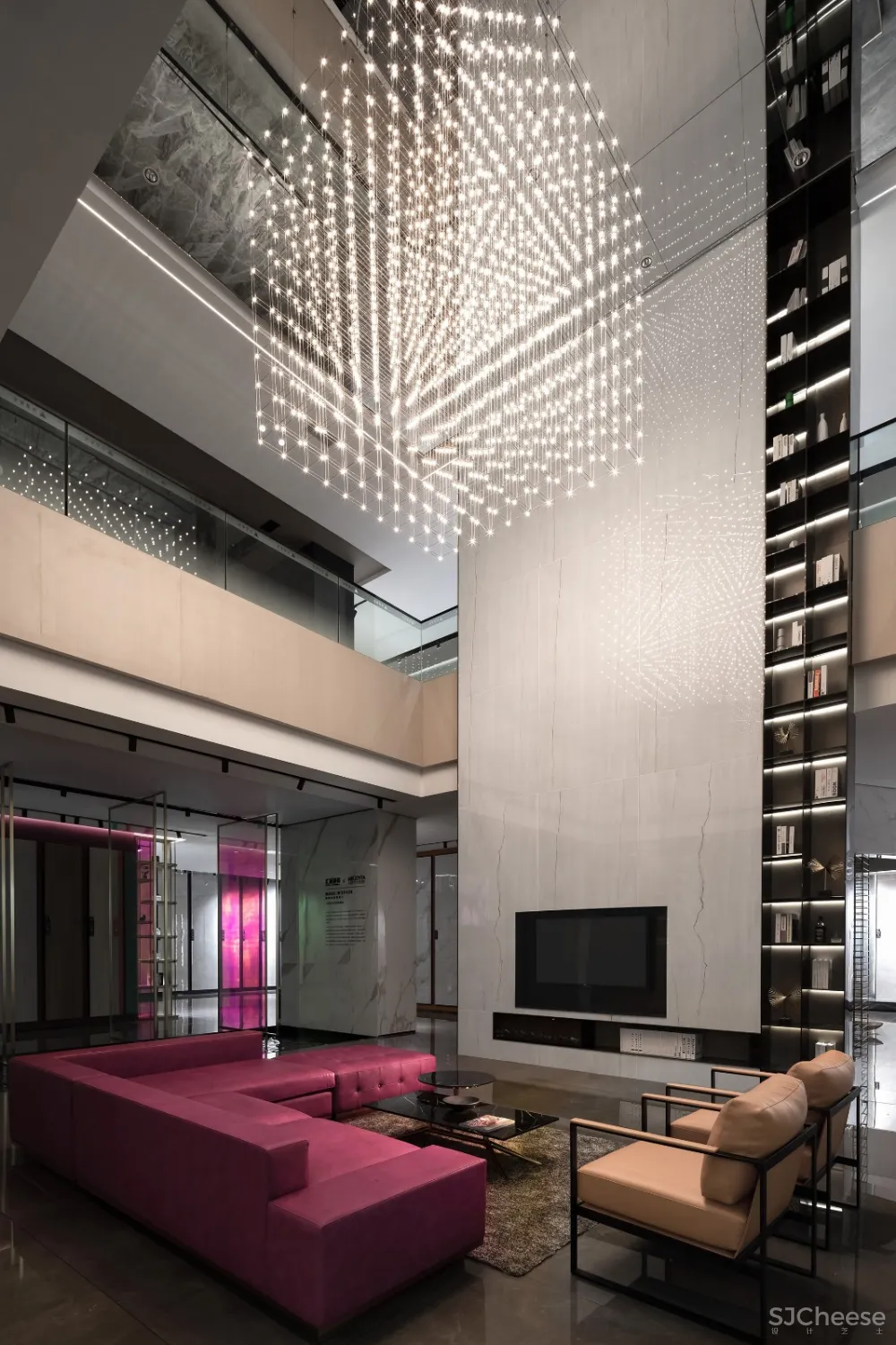 汇亚陶瓷总部展厅:让空间在自由中流淌 拓维设计