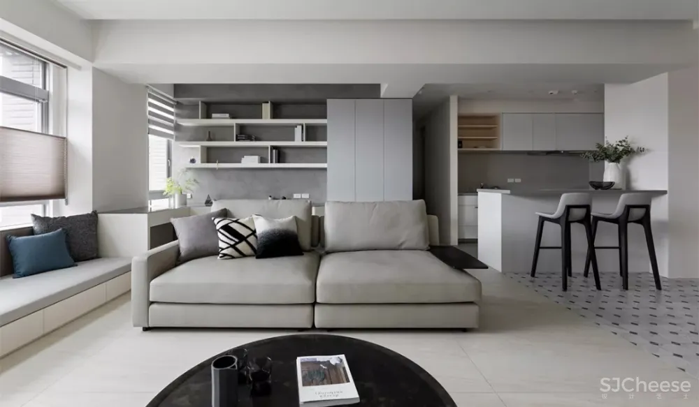 女设计师的90㎡,一人居简约自由超舒适 质本设计