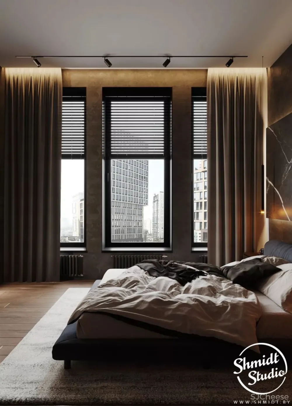 优雅时尚的高级灰 莫斯科轻奢质感住宅 Gennady Shmidt