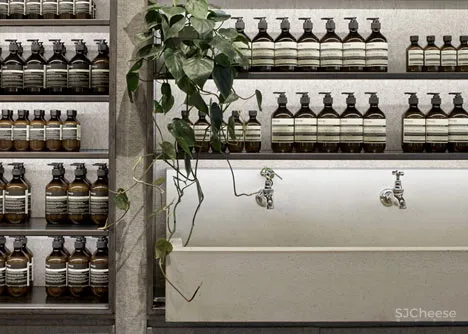 Tolila+Gilliland convert jewellery shop into felt-clad Aesop store in London