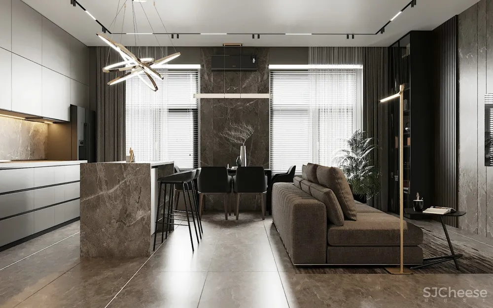 质感的舒适，高级无色系的自然居所