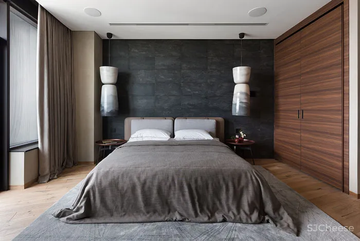 简约单身公寓,让生活充满质感而不受束缚 Sergey Makhno Architects