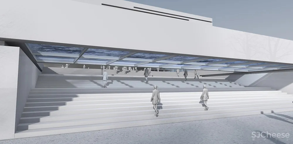 changing the facade pushkinsky cinema ark building