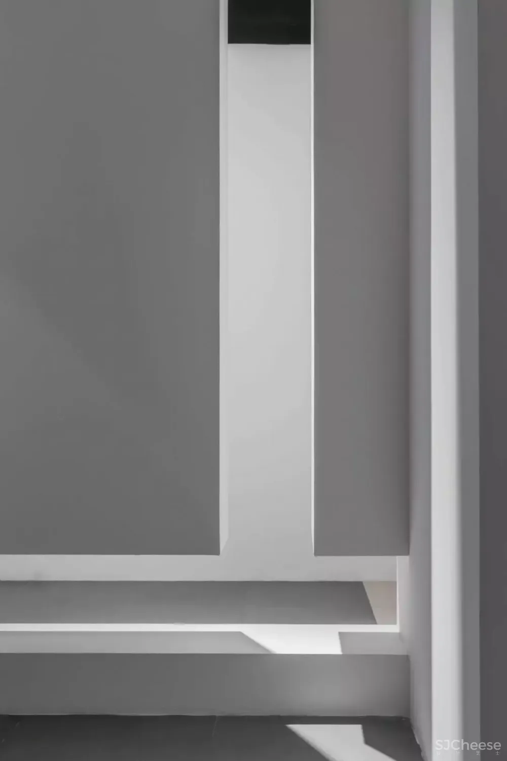 非空”——当一抹“红”种在极简白里,美出新高度 尤格空间设计