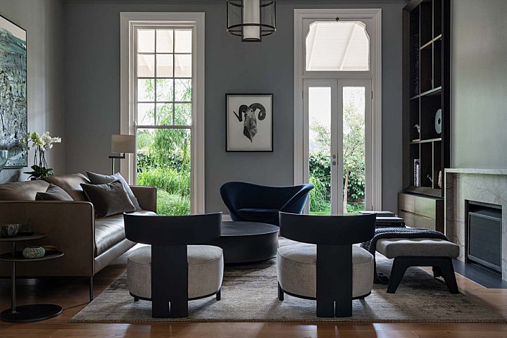 Hare & Klein | Woolwich House , 当代家庭住宅的远景