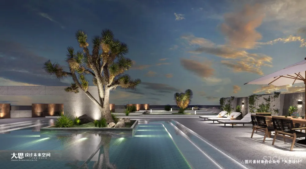 大思设计2019年度作品丨别墅清水映云天