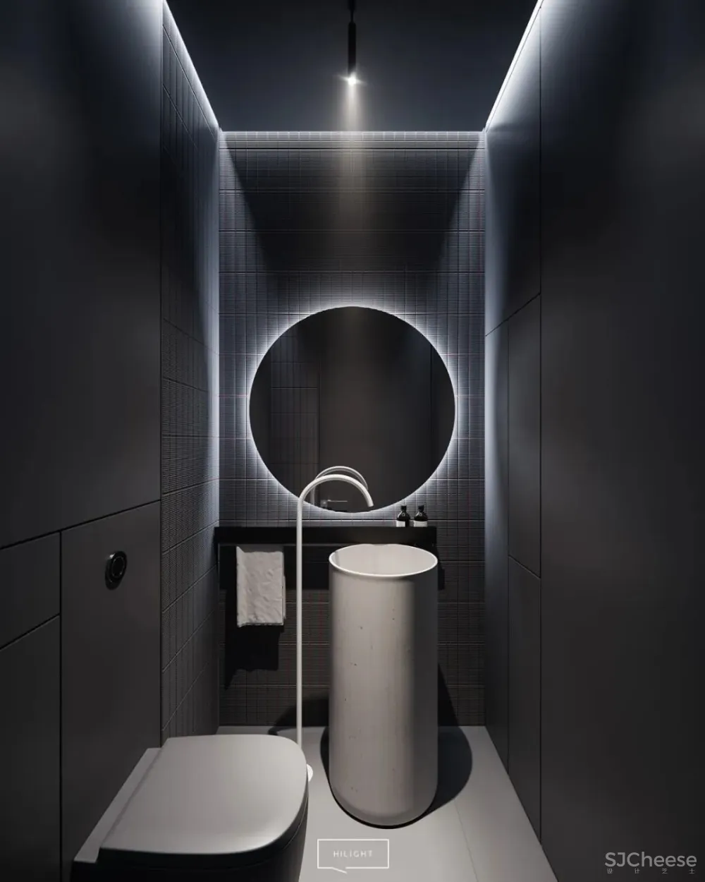 64㎡一居室，男性的雅致空间! hilight. design