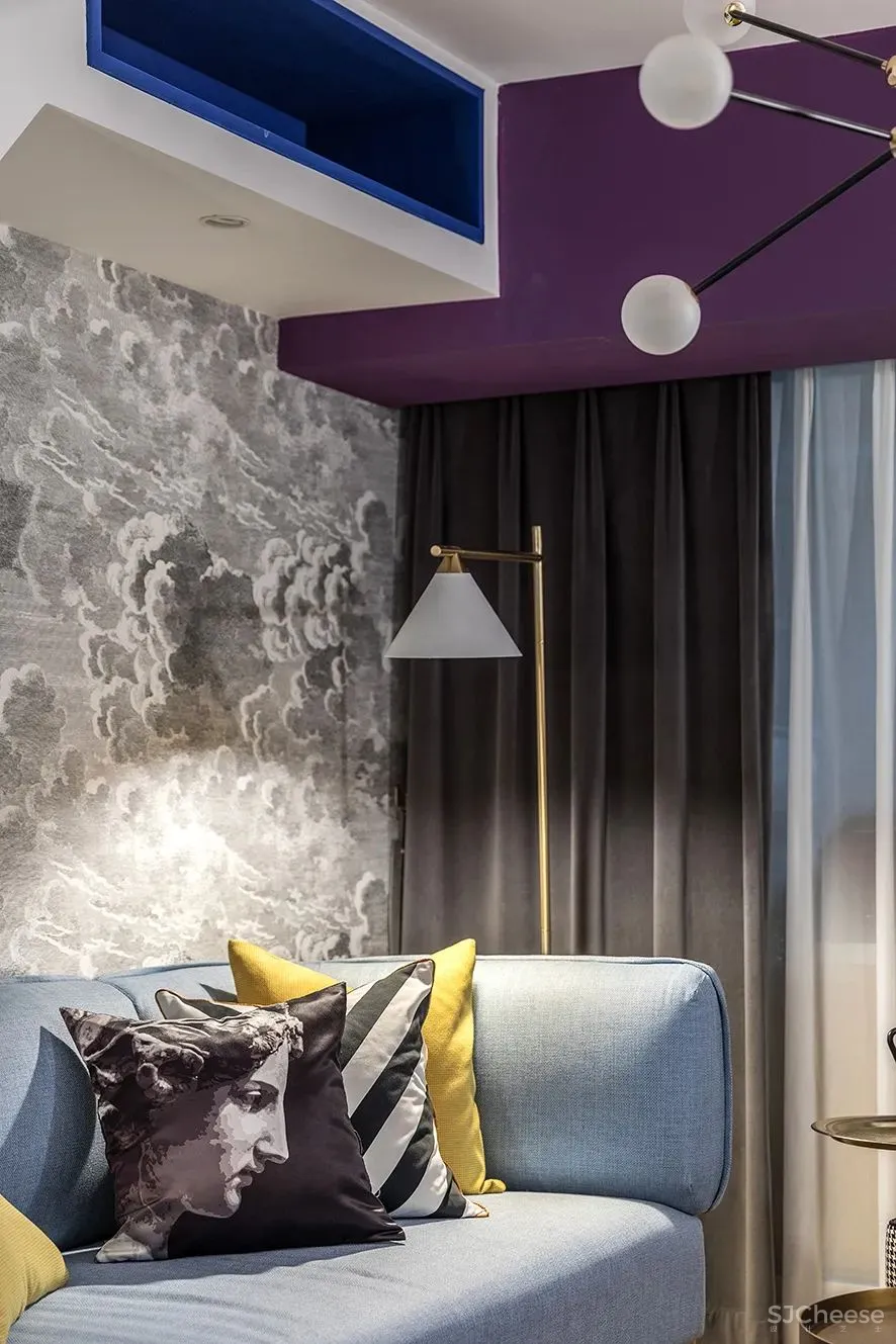 借由色彩和几何美学,构建风格多元化的设计工作室 成都锦上空间装饰设计公司