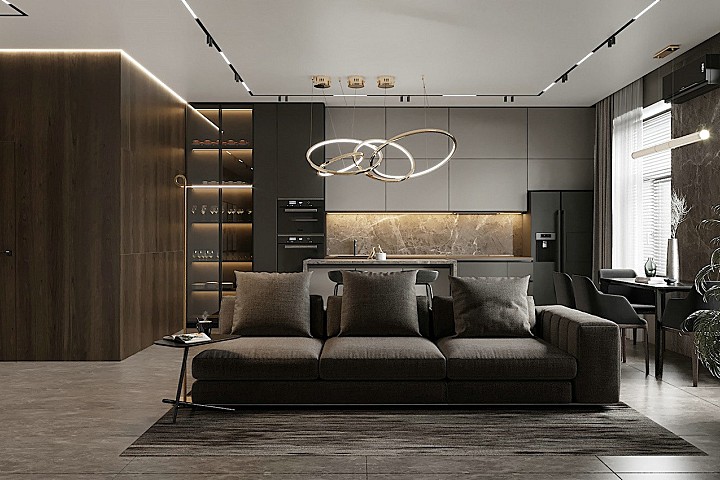 质感的舒适，高级无色系的自然居所