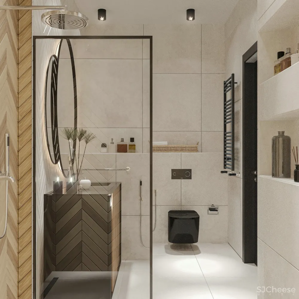 现代居所遇上斯堪的纳维亚元素，满满的精致感