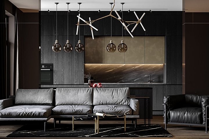 Elena Torceva | Back in Black , 混泥土的轻奢风格