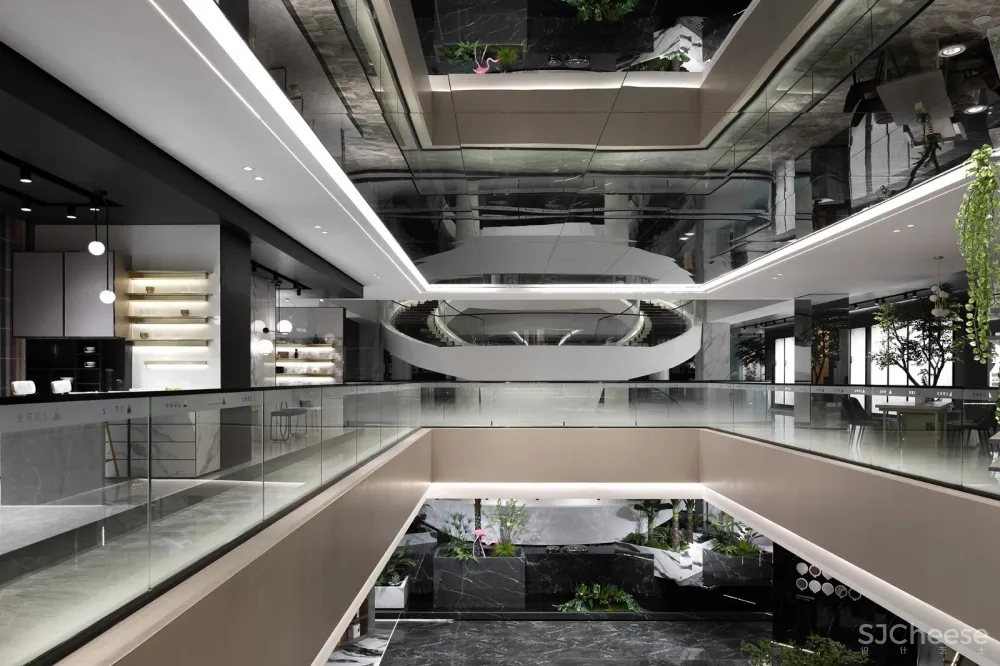 汇亚陶瓷总部展厅:让空间在自由中流淌 拓维设计
