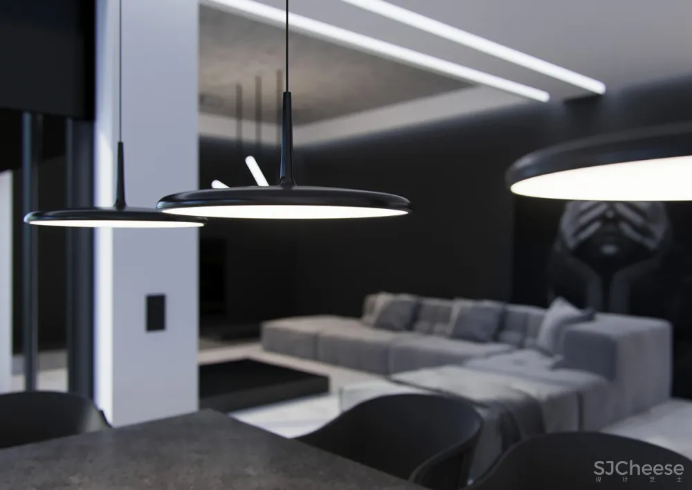 黑白灰现代简约住宅，简单不失精致！ Studio Light Design