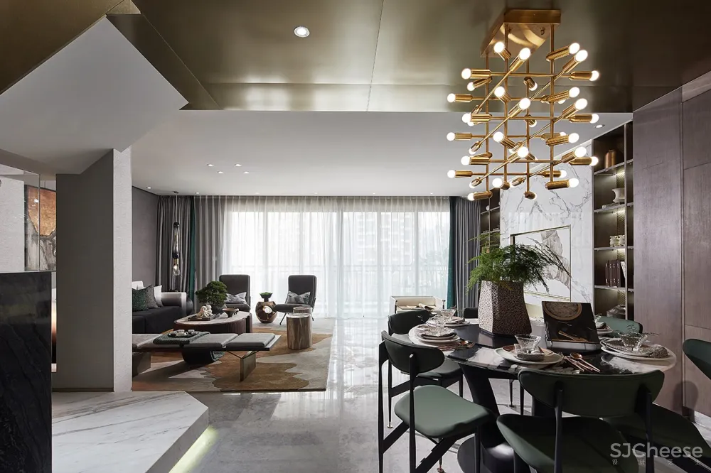 189㎡现代都市样板间，非凡气质的至臻格调！ 史南桥