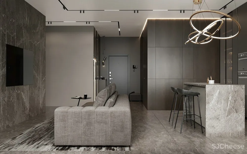 质感的舒适，高级无色系的自然居所