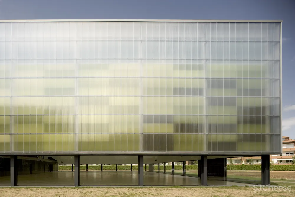sports hall in olot girona spain