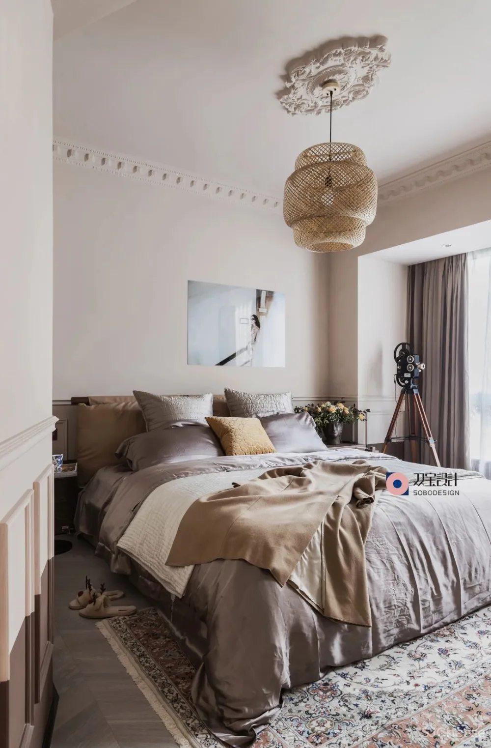 满满艺术复古风,她的家装扮得戏剧感十足 双宝设计