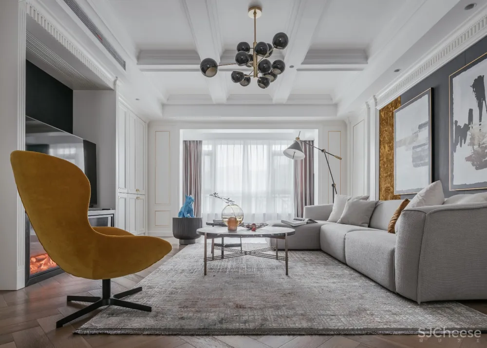 185㎡精致轻奢住宅，兼具时尚与艺术的优雅气质! 牧杉空间设计