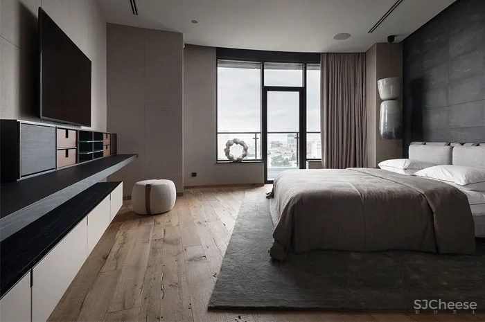 简约单身公寓,让生活充满质感而不受束缚 Sergey Makhno Architects