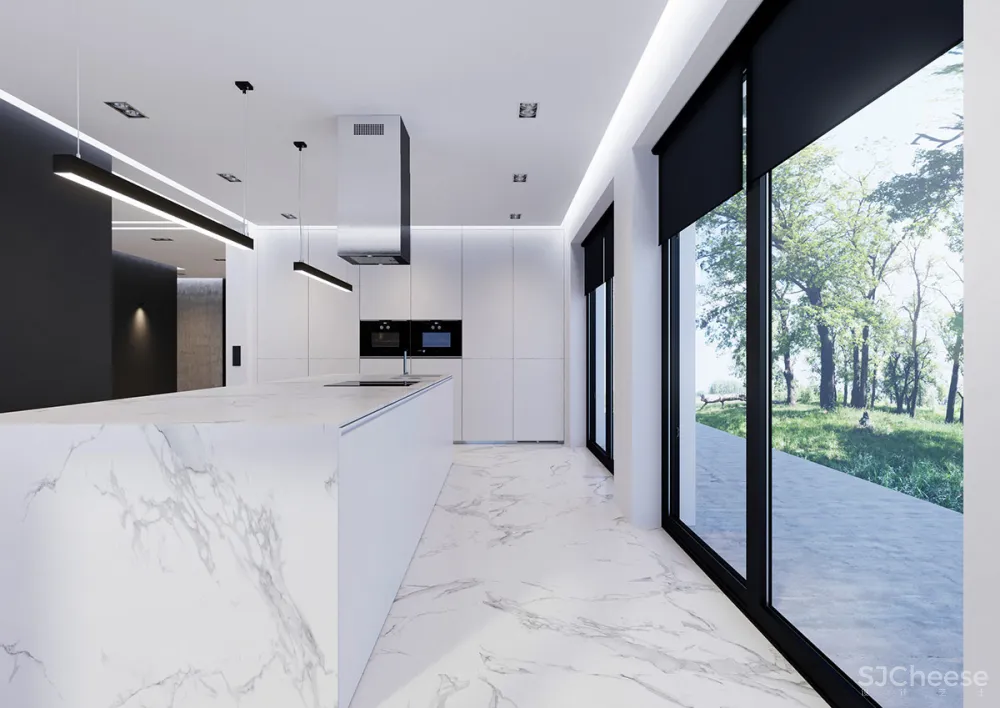 黑白灰现代简约住宅，简单不失精致！ Studio Light Design