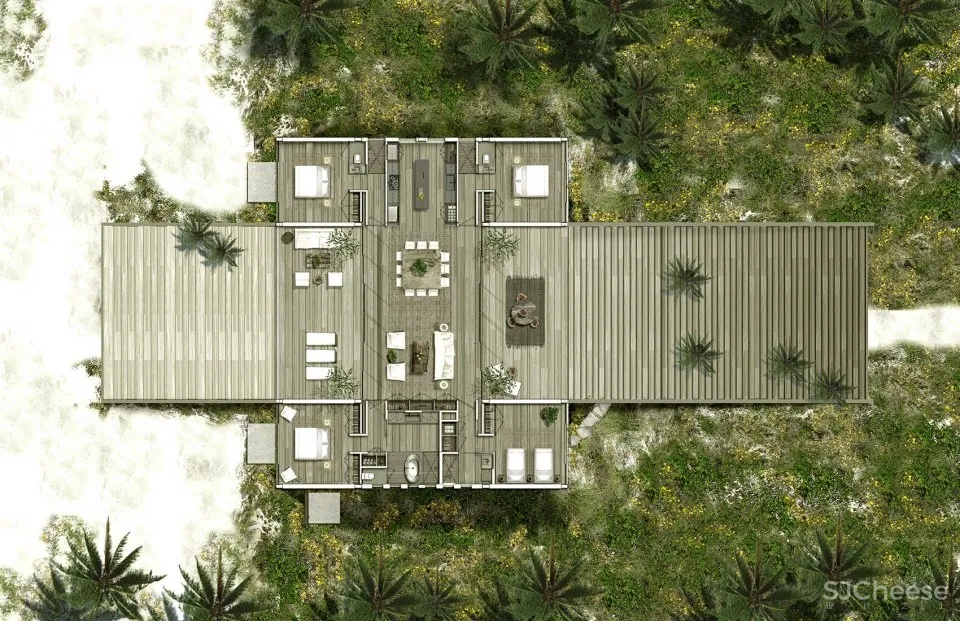 巴哈马沙丘上的面朝大海的优雅住宅 Oppenheim Architecture