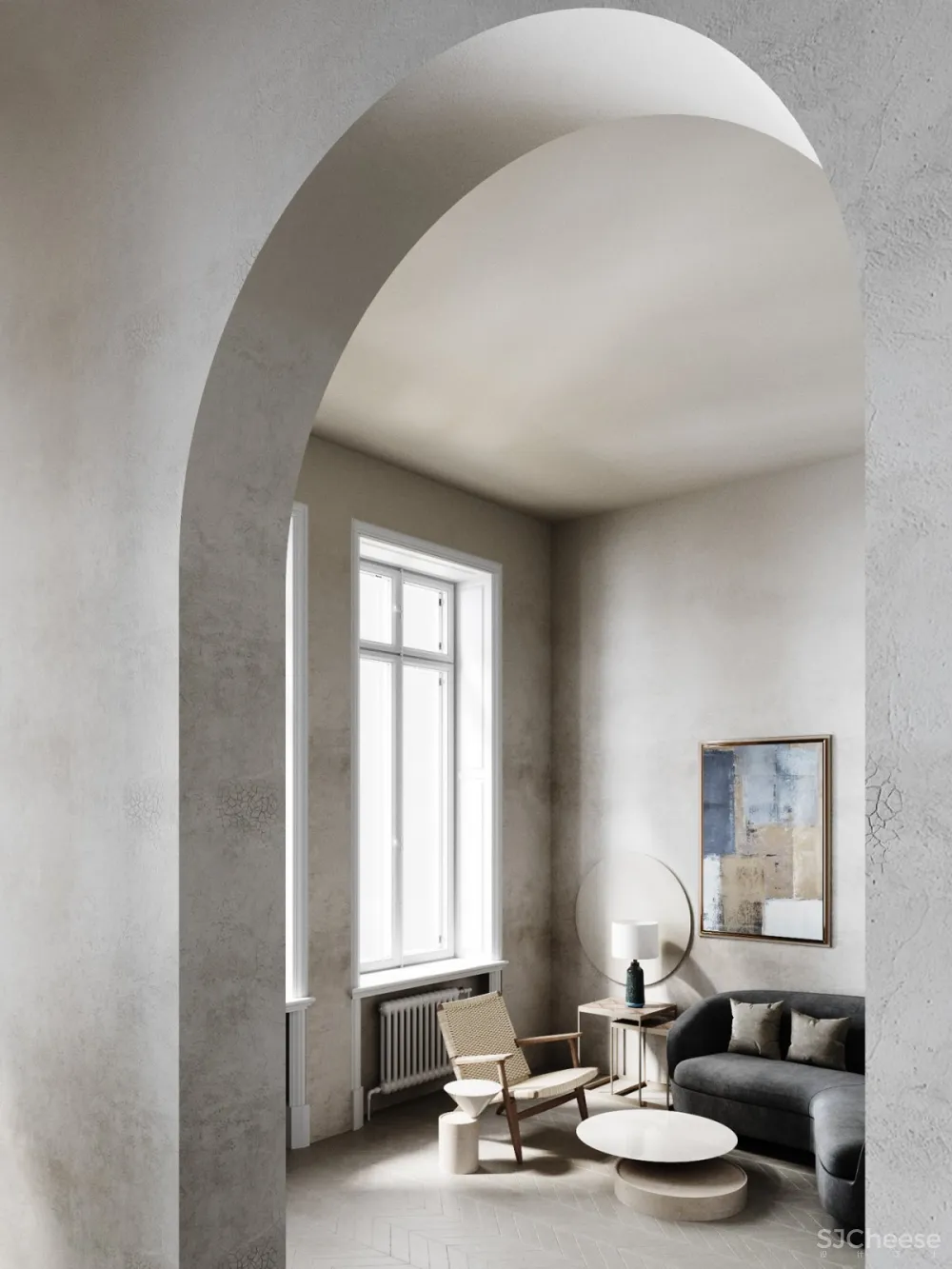 Anastasiia Reznichenko | Italian Apartment , 朴素的极简主义