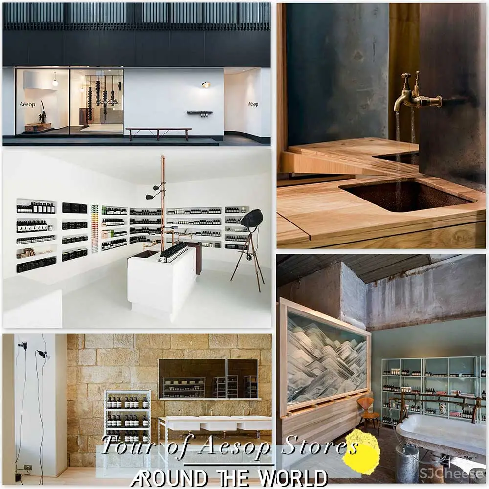 Tour of Aesop Stores Around The World .