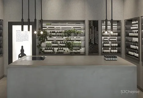 Tolila+Gilliland convert jewellery shop into felt-clad Aesop store in London