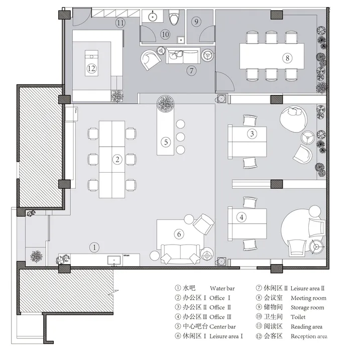150㎡南京栖刻建筑设计事务所办公室 栖刻建筑设计事务所