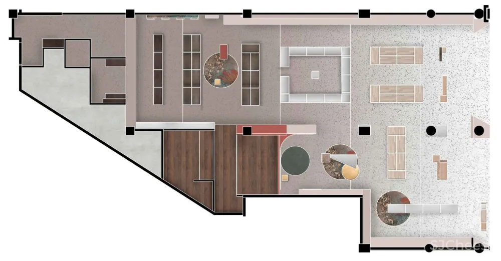 400㎡“华夏典当行品真阁”概念旗舰店 八荒设计