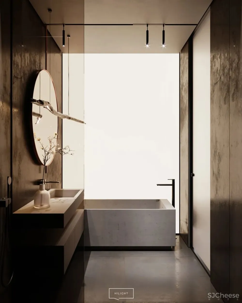 64㎡一居室，男性的雅致空间! hilight. design